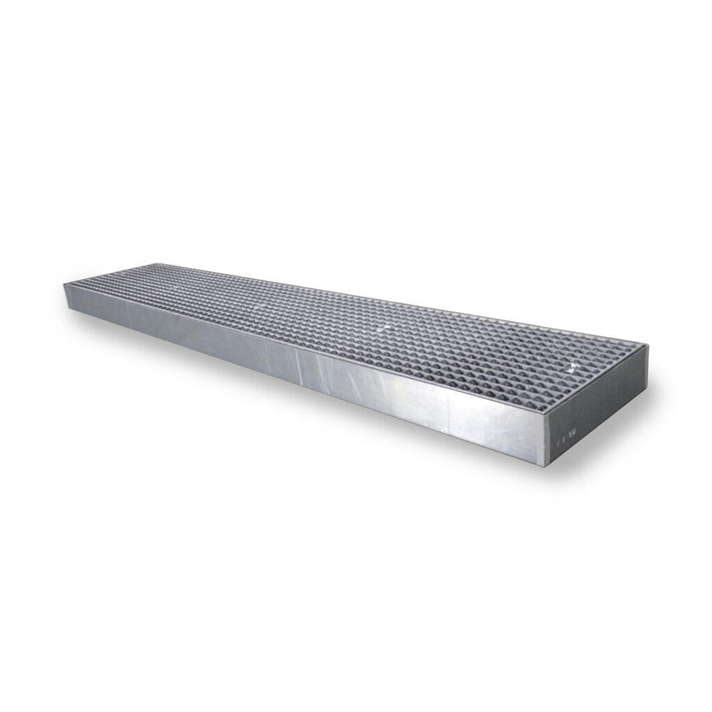 Produktabbildung: SAFE Flach-Auffangwanne aus Stahl, TK 6.500 kg/m², HxBxT 118 x 2.500 x 500 mm