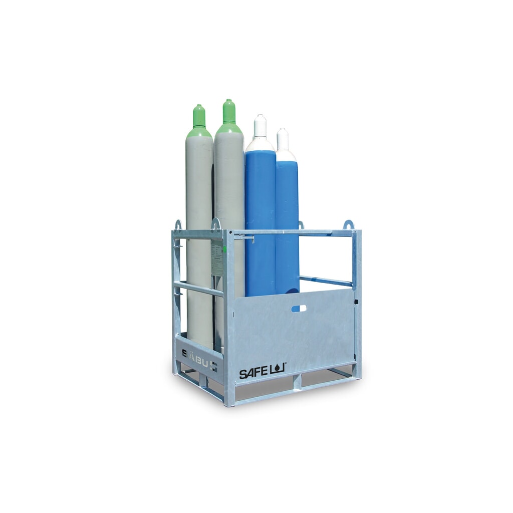 SAFE Tank Gasflaschenpalette GFP 12, für 12 Gasflaschen je 50 L Produktabbildung: SAFE Tank Gasflaschenpalette GFP 12, für 12 Gasflaschen je 50 L