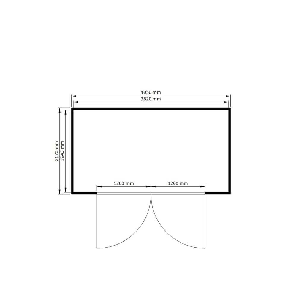 SAFE Tank Gefahrstoffcontainer 1350 ALG, isoliert, Außenaufstellung, komplett montiert, kunststoffbeschichtet RAL 9002, Maße außen 4350x2170x2510 mm, Doppelflügeltür, mittig in Breitseite, Lagerfläche 7 m² Produktabbildung Nr. 2: SAFE Tank Gefahrstoffcontainer 1350 ALG, isoliert, Außenaufstellung, komplett montiert, kunststoffbeschichtet RAL 9002, Maße außen 4350x2170x2510 mm, Doppelflügeltür, mittig in Breitseite, Lagerfläche 7 m²