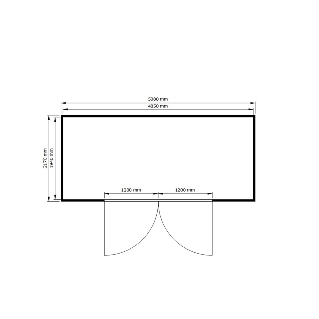 SAFE Tank Gefahrstoffcontainer 1700 ALG, isoliert Außenaufstellung, komplett montiert, kunststoffbeschichtet RAL 9002, Maße außen 5380x2170x2520 mm, Doppelflügeltür, mittig in Breitseite, Lagerfläche 9 m² Produktabbildung Nr. 2: SAFE Tank Gefahrstoffcontainer 1700 ALG, isoliert Außenaufstellung, komplett montiert, kunststoffbeschichtet RAL 9002, Maße außen 5380x2170x2520 mm, Doppelflügeltür, mittig in Breitseite, Lagerfläche 9 m²