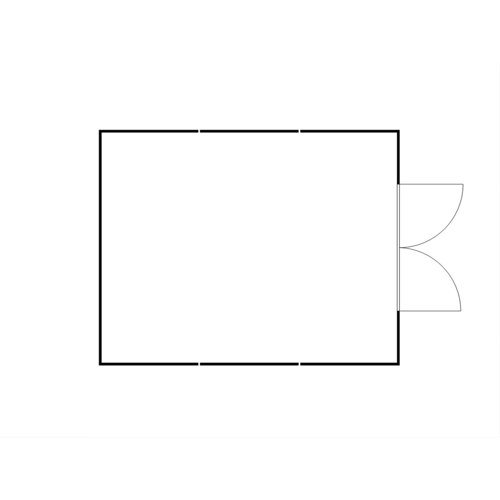 Produktabbildung Nr. 2: SAFE Tank Gefahrstoffcontainer 5000 ECO, isoliert, energieeffizient durch bedarfsgerechte Lüftersteuerung, Maße außen 5380x6520x2520 mm, Doppelflügeltür, mittig in 5 m Seite, Lagerfläche 30 m²