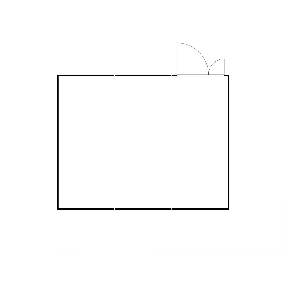 Produktabbildung Nr. 2: SAFE Tank Gefahrstoffcontainer Kombination 5000 ALG, verzinkt, vormontiert, Maße außen 5380x6520x2300 mm, Doppelflügeltür (asymmetrische Teilung), mittig in der 6 m Seite, Lagerfläche 32 m²