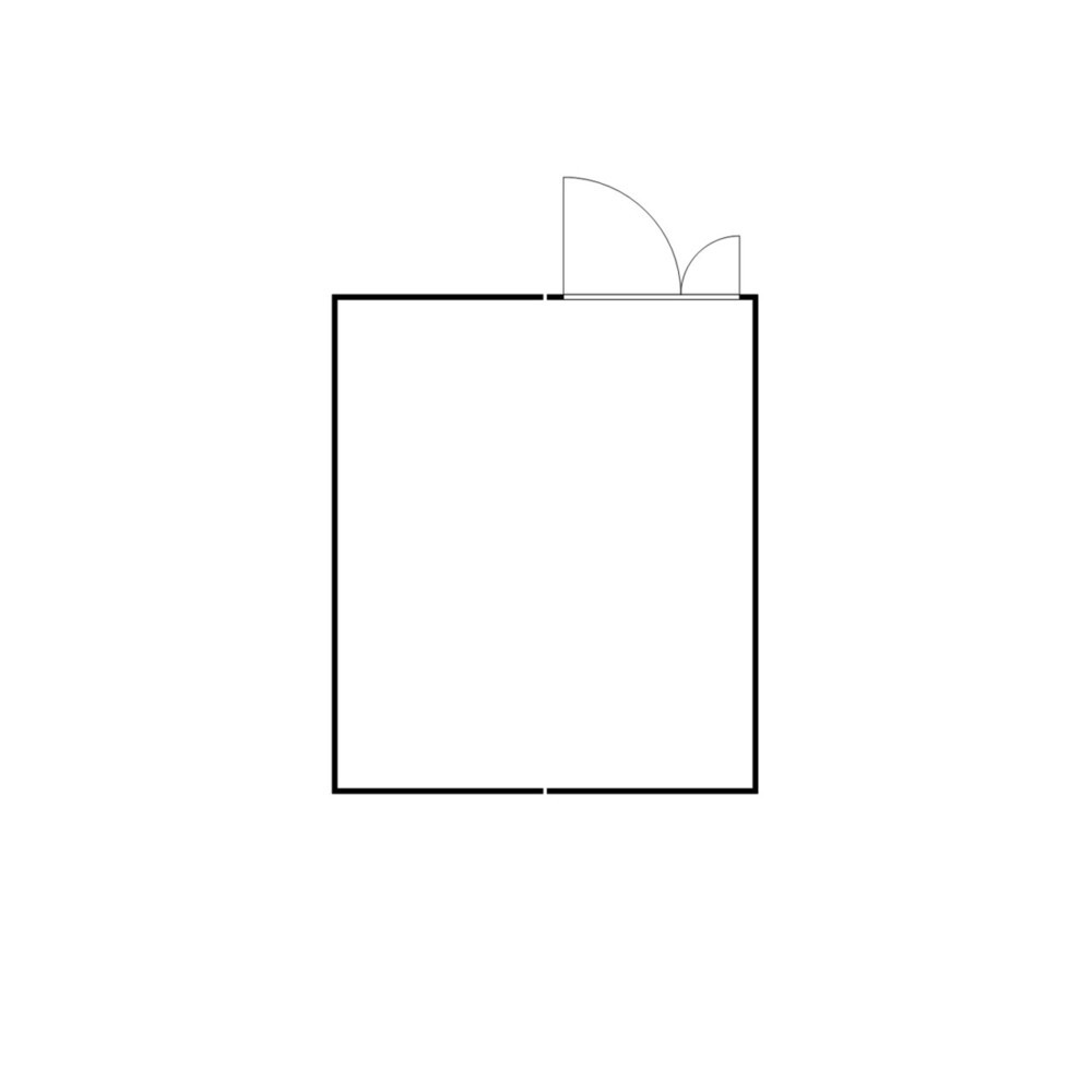 Produktabbildung Nr. 2: FLADAFI® Materialcontainer-Kombination 20m², isoliert, mit isoliertem Boden, Maße außen 5080x4340x2500 mm, Doppelflügeltür (asymmetrische Teilung), mittig im Modul