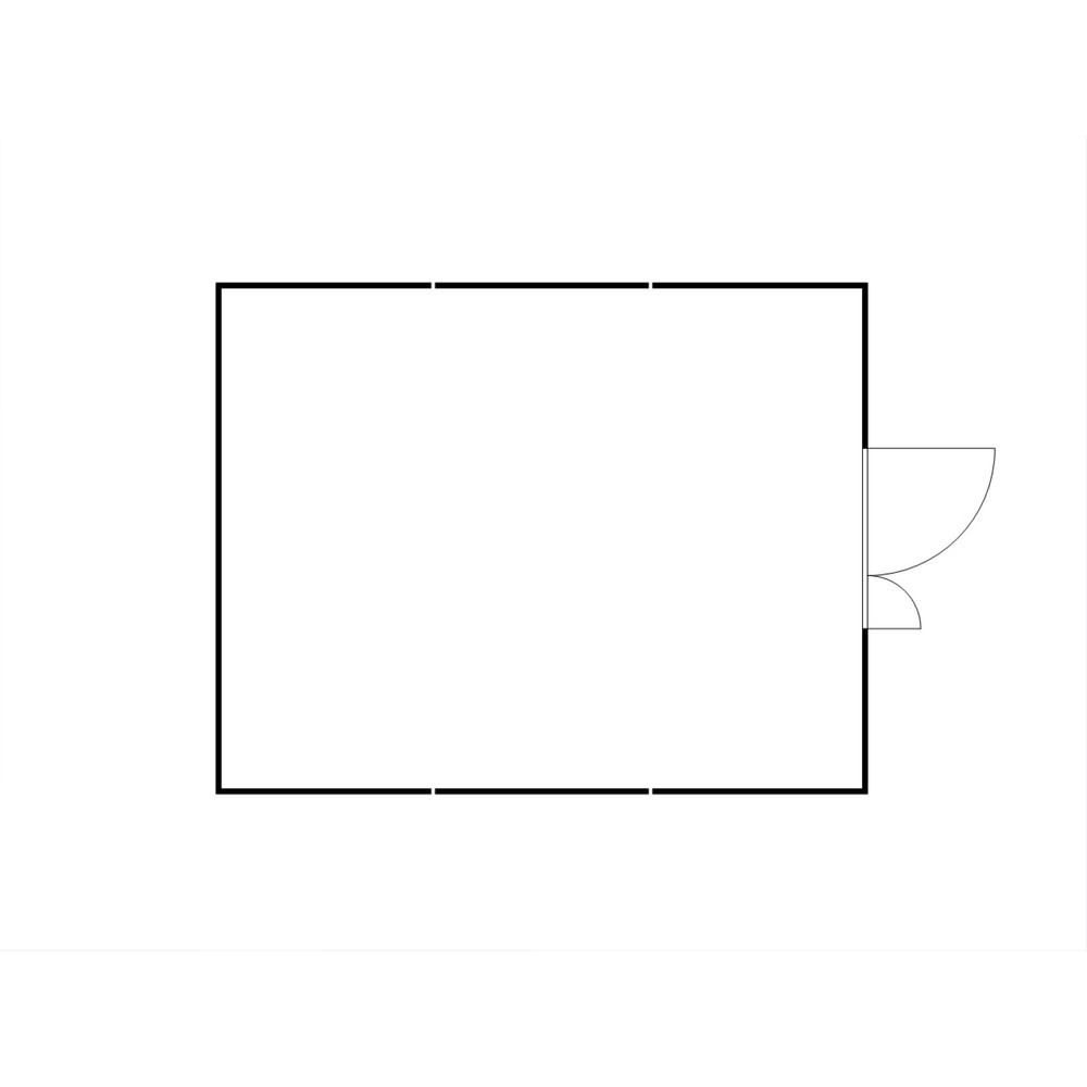 Produktabbildung Nr. 2: SAFE Tank Gefahrstoffcontainer Kombination 5000 WGK 1-3, verzinkt, vormontiert, Maße außen 5080x6520x2300 mm, Doppelflügeltür (asymmetrische Teilung), mittig in der kurzen Seite, Lagerfläche 32 m²