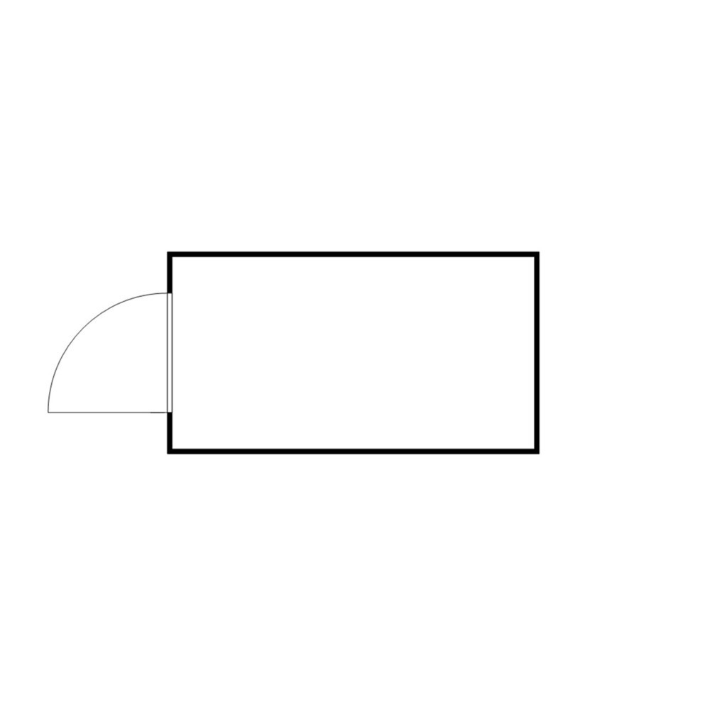 Produktabbildung Nr. 2: SAFE Tank Gefahrstoffcontainer 1350 WGK, verzinkt, montiert, Innen- und Außenaufstellung, Maße außen 4050x2170x2300 mm, Einzelflügeltür, mittig in 2 m Seite, Lagerfläche 8 m²