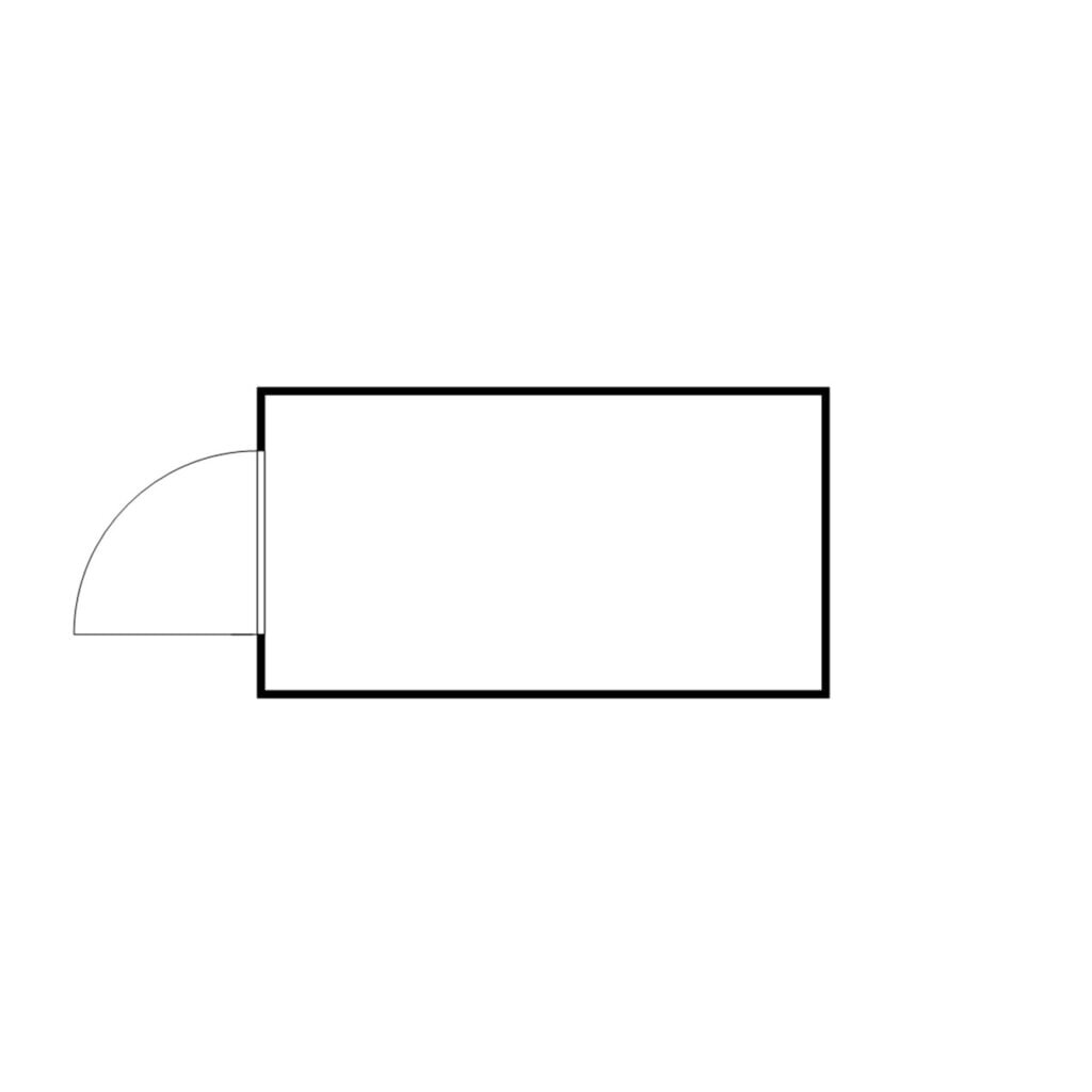 Produktabbildung Nr. 2: SAFE Tank Gefahrstoffcontainer 1350 WGK, isoliert, montiert, kunststoffbeschichet RAL 9002, Maße außen 4050x2170x2510 mm, Einzelflügeltür, mittig in Stirnseite, Lagerfläche 7 m²