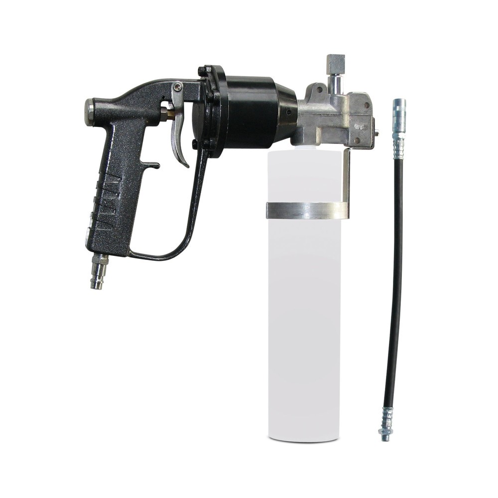 Produktabbildung: Druckluft-Fettpresse SAMOA-HALLBAUER DFP 500 PAT, inkl. Sicherheits-Panzerschlauch und 4-Backen-Profi-Mundstück