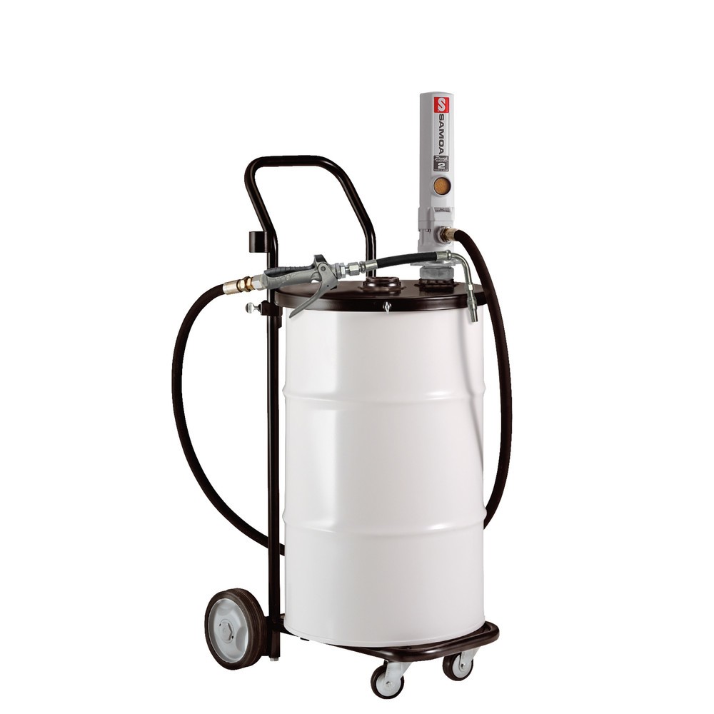 Produktabbildung: SAMOA-HALLBAUER Mobile Abfüllanlage PumpMaster 2  3:1 für 50/60 Liter- Fässer mit Füllpistole