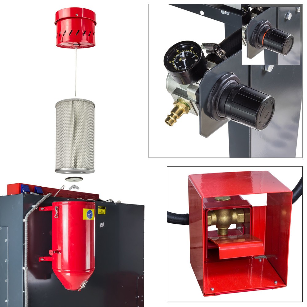 Produktabbildung Nr. 2: Sandstrahlkabine SK1200, HxBxT 1.888 x 1.560 x 1.380 mm