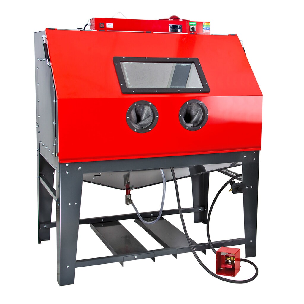 Sandstrahlkabine SK1200, HxBxT 1.888 x 1.560 x 1.380 mm Produktabbildung: Sandstrahlkabine SK1200, HxBxT 1.888 x 1.560 x 1.380 mm