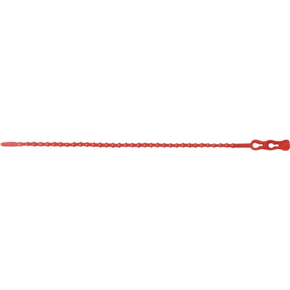 Produktabbildung: Kabelbinder Click Tie® L.240mm B.3,8mm PA rot,RAL 3000 100St./Btl.SAPI SELCO