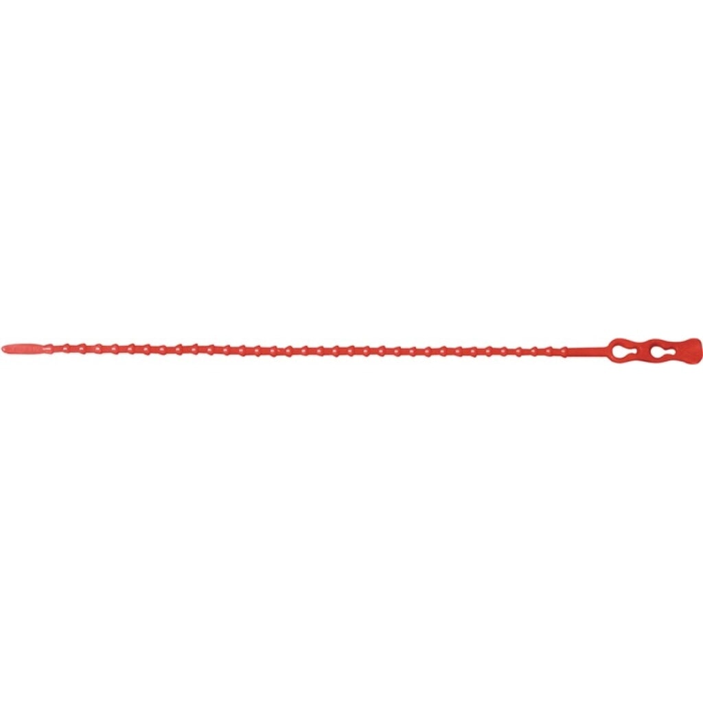 Produktabbildung: Kabelbinder Click Tie® L.240mm B.3,8mm PA rot,RAL 3000 100St./Btl.SAPI SELCO
