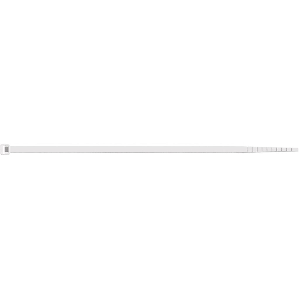Kabelbinder L.100mm B.2,5mm PA natur n.UV-beständig 100St./Btl.SAPI SELCO Produktabbildung: Kabelbinder L.100mm B.2,5mm PA natur n.UV-beständig 100St./Btl.SAPI SELCO