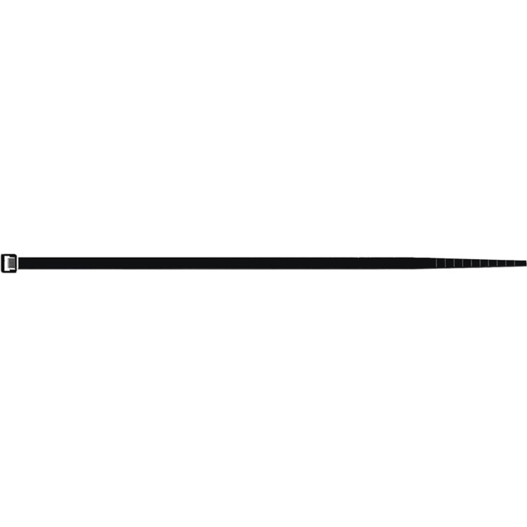 Produktabbildung Nr. 2: Kabelbinder L.100mm B.2,5mm PA schwarz n.UV beständig 100St./Btl.SAPI SELCO