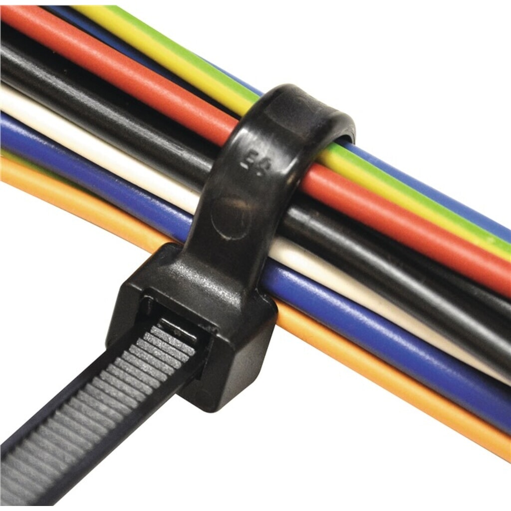 Produktabbildung Nr. 3: Kabelbinder L.100mm B.2,5mm PA schwarz n.UV beständig 100St./Btl.SAPI SELCO