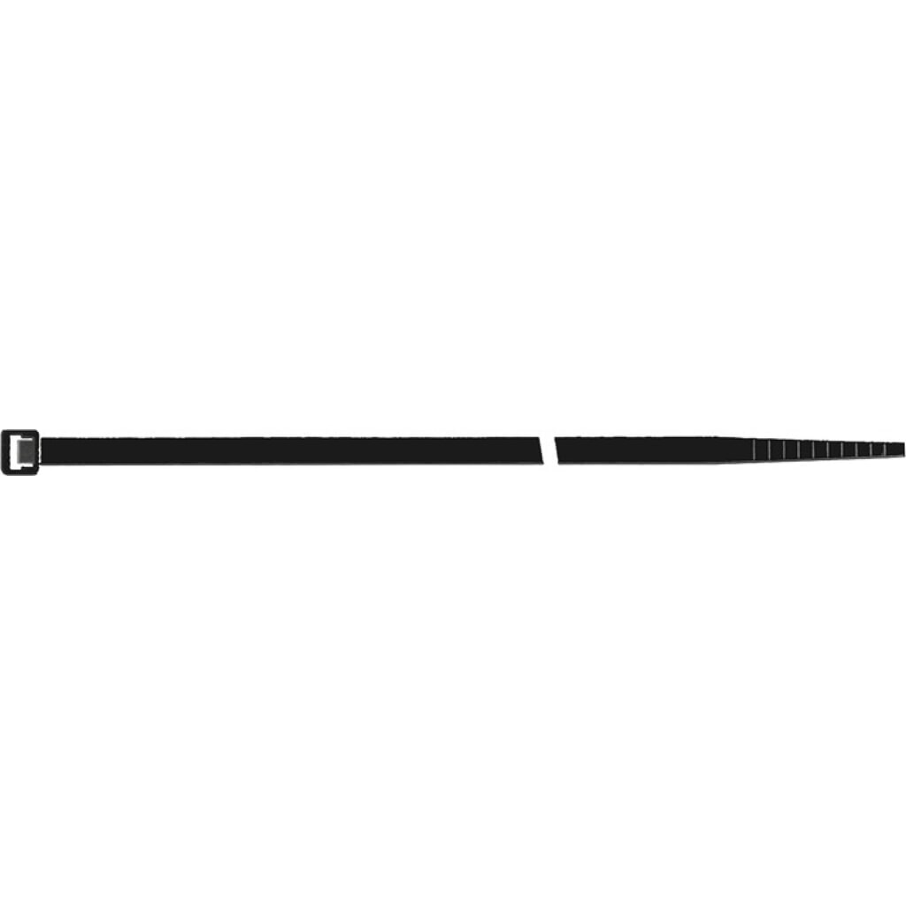 Kabelbinder L.360mm B.7,5mm PA schwarz UV-beständig 100St./Btl.SAPI SELCO Produktabbildung: Kabelbinder L.360mm B.7,5mm PA schwarz UV-beständig 100St./Btl.SAPI SELCO