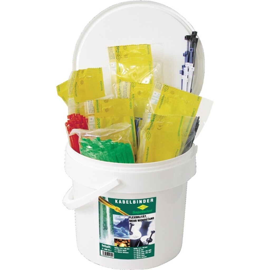 Kabelbinderset 1500-tlg.PA SAPI SELCO Produktabbildung Nr. 2: Kabelbinderset 1500-tlg.PA SAPI SELCO