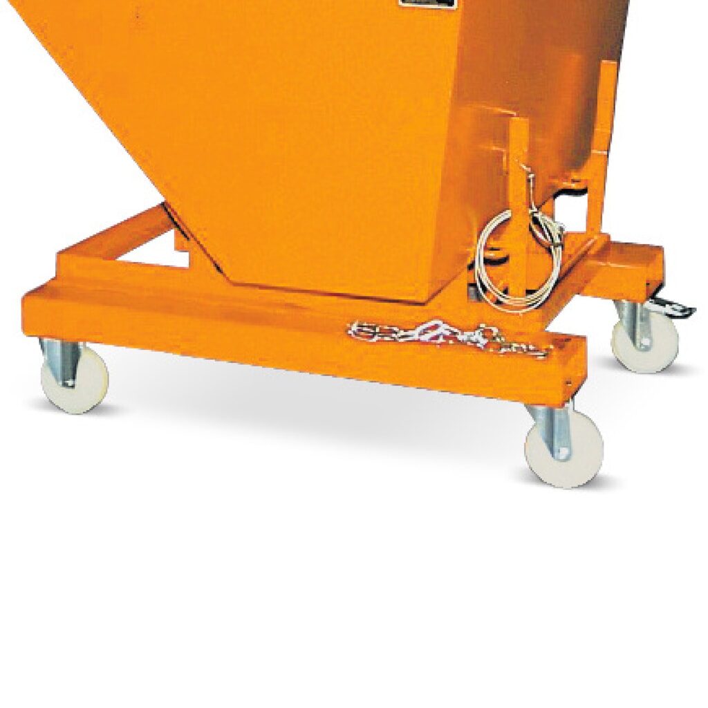 Produktabbildung Nr. 2: Satz Bauer® Polyamid Lenk- und Bockrollen, Durchmesser 180 mm, Traglast 450 kg pro Rolle