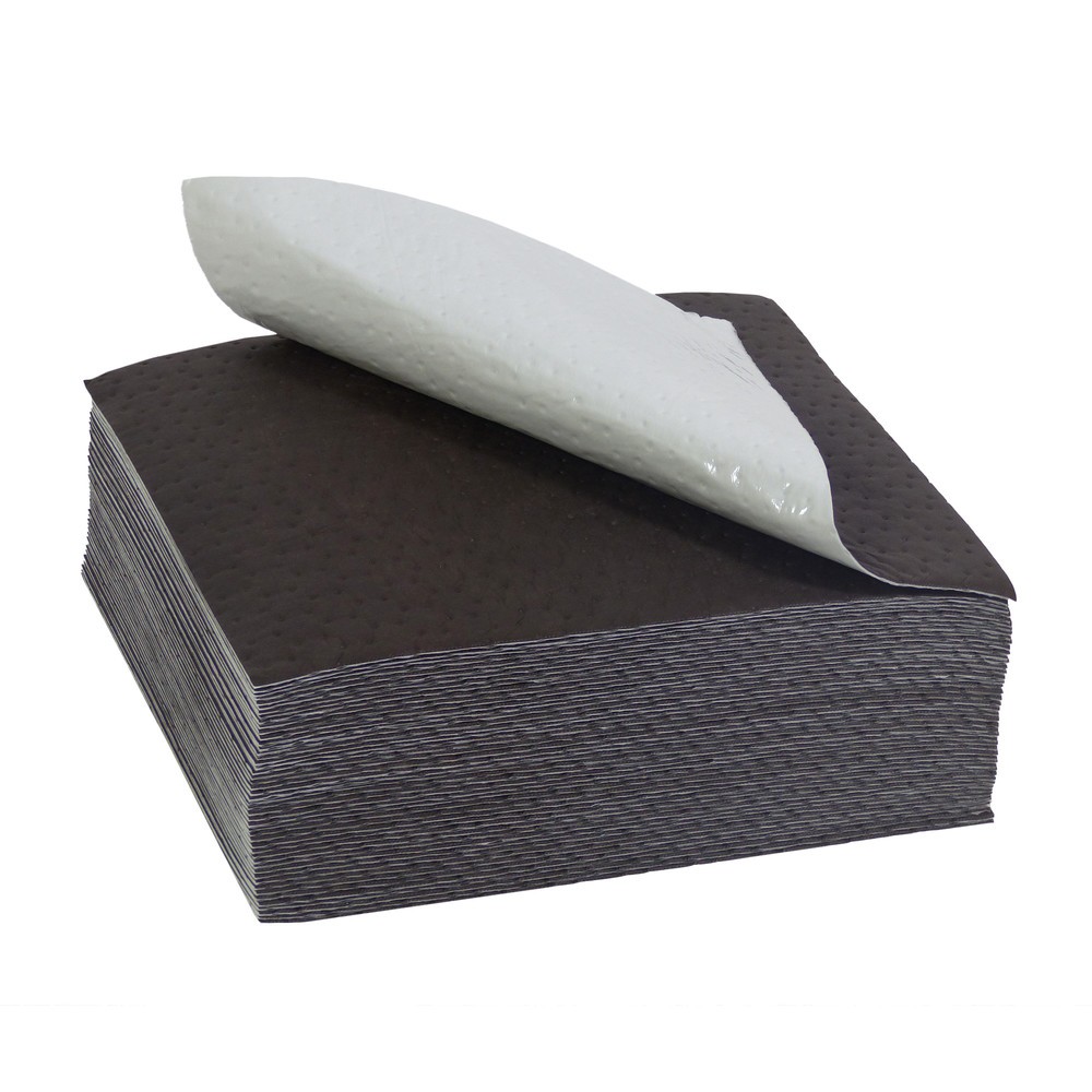 Produktabbildung: Saugmatte SMF Heavyweight, 20 Tücher, 3-lagig, LxB 800 x 600 mm, Öl, weiß