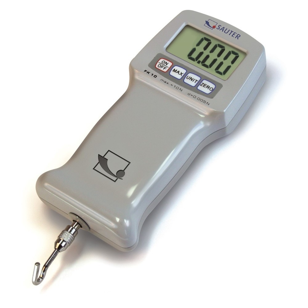 Produktabbildung: SAUTER Kraftmessgerät FK, digital, Messbereich max. 100 N, Ablesbarkeit 0,05 N