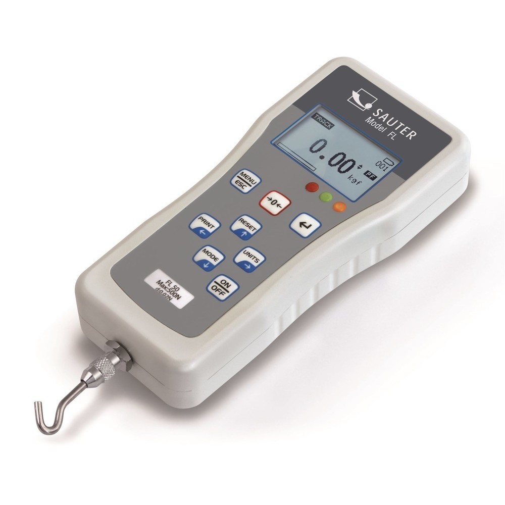 Produktabbildung: SAUTER Kraftmessgerät FL-S, digital, Messbereich max. 500 N, Ablesbarkeit 0,2 N