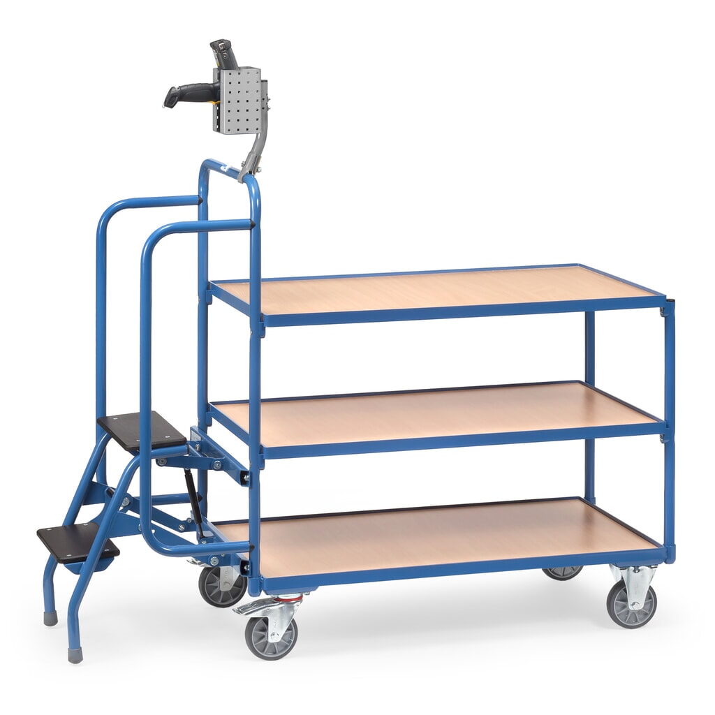 Scannerhalter für fetra® Kommissionierwagen, HxBxT 150 x 120 x 87 mm Produktabbildung Nr. 4: Scannerhalter für fetra® Kommissionierwagen, HxBxT 150 x 120 x 87 mm