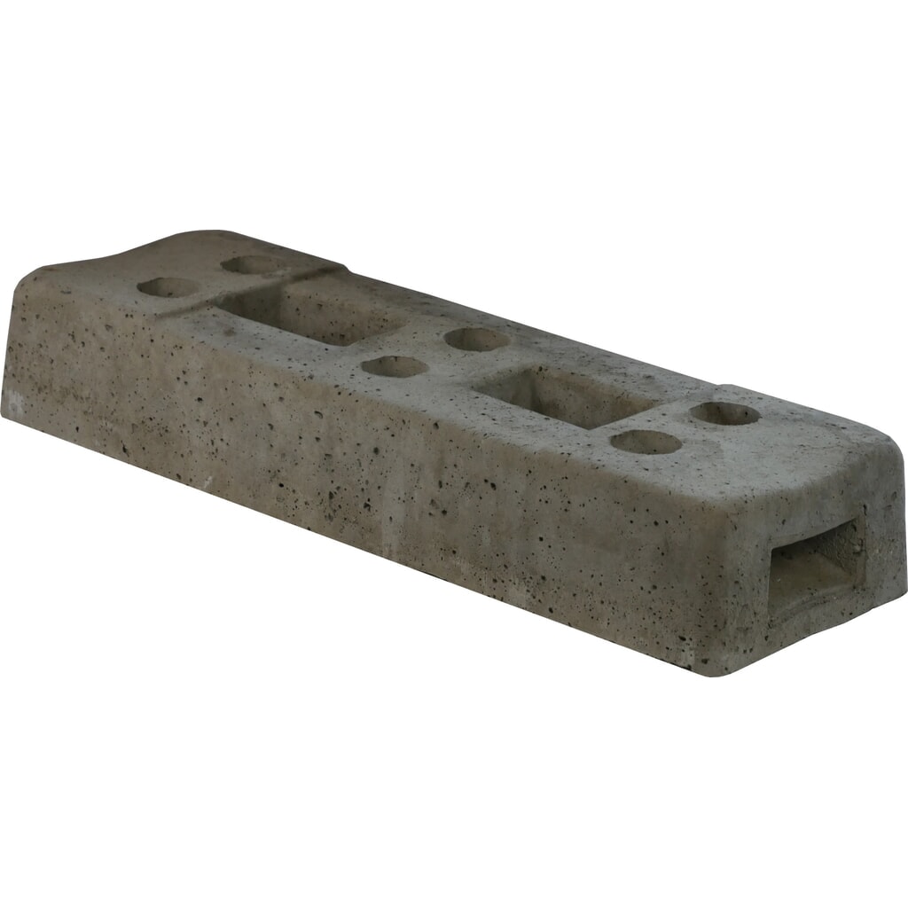 Schake Bauzaunfuß, Beton, 6 Löcher, 36 kg Produktabbildung: Schake Bauzaunfuß, Beton, 6 Löcher, 36 kg