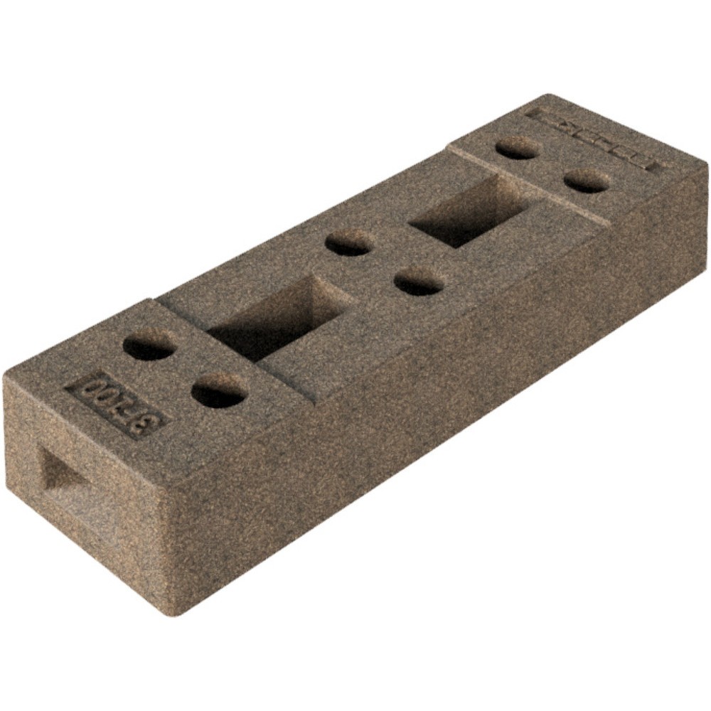 Produktabbildung Nr. 2: Schake Bauzaunfuß, Beton, 6 Löcher, 36 kg
