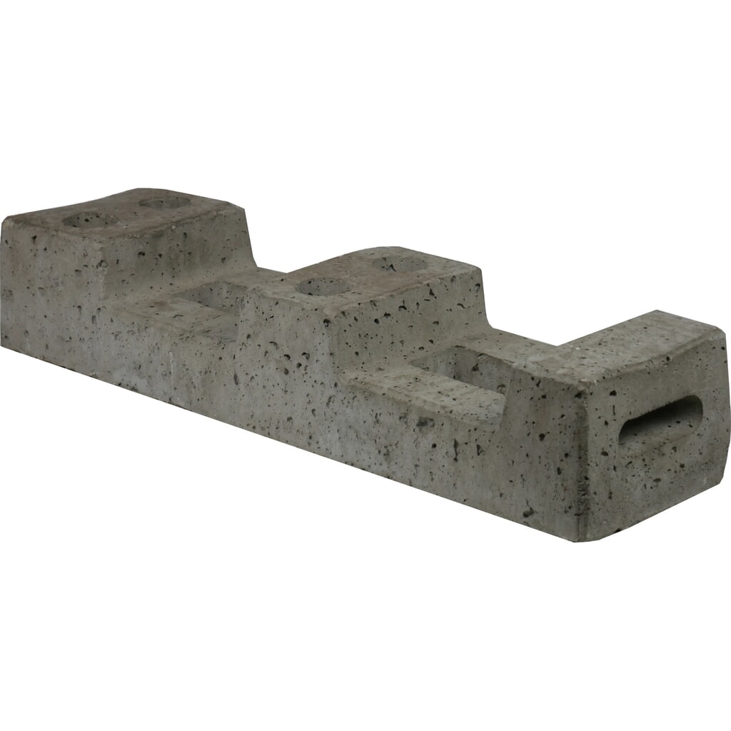 Produktabbildung: Schake Bauzaunfuß, Beton, 4 Löcher, 25 kg