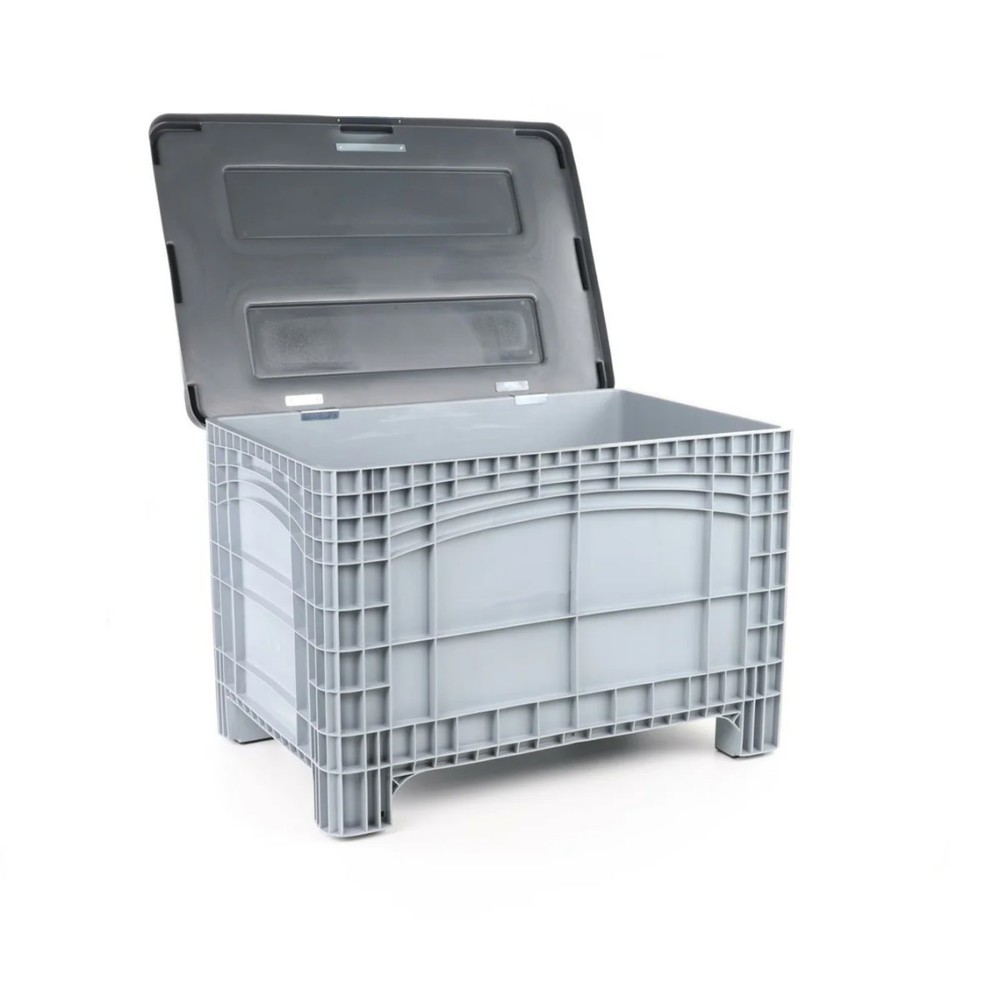 Produktabbildung Nr. 2: Scharnierdeckel für Großbehälter, durchbrochen, 1200x800 mm