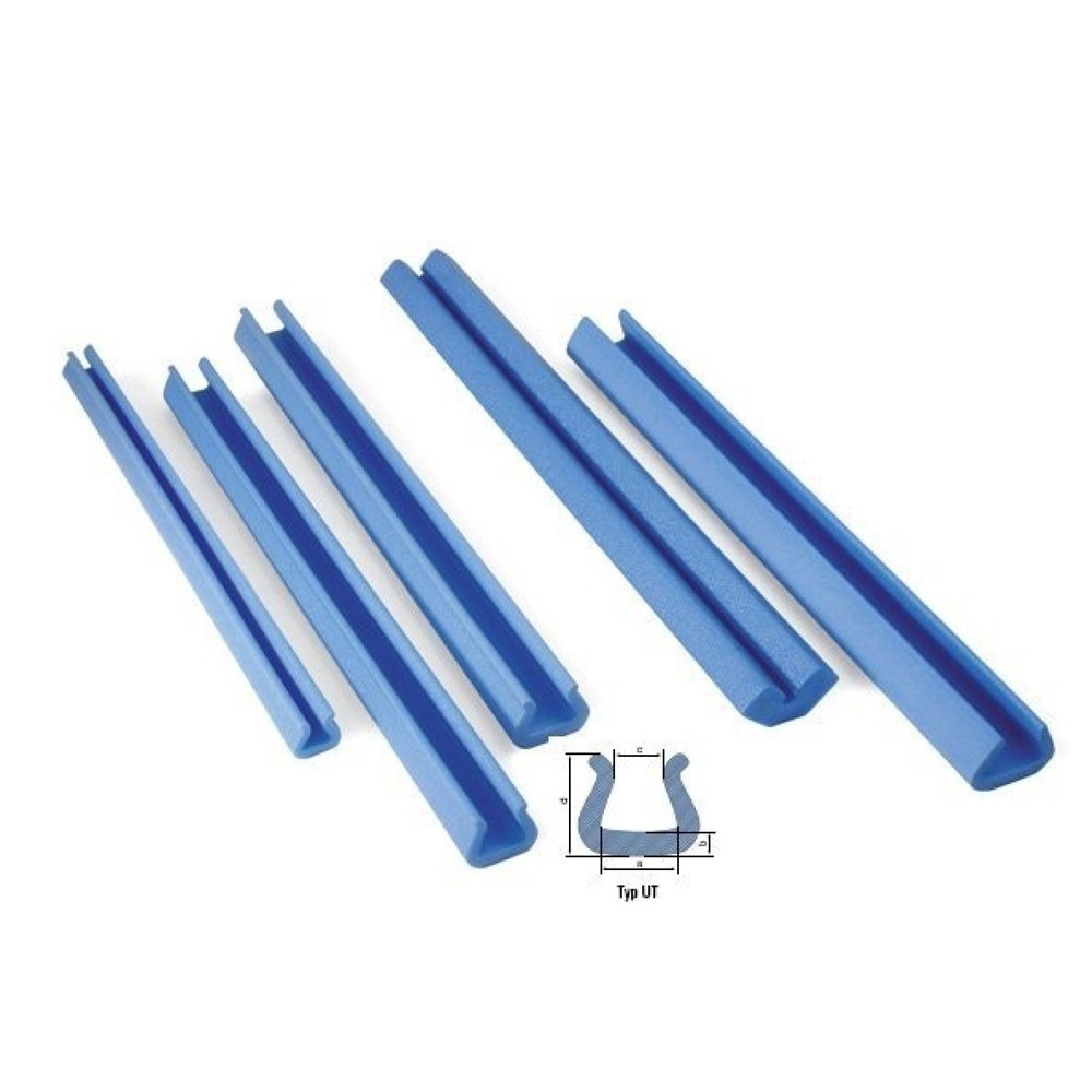 Produktabbildung: Schaumpolsterprofile, 2000 x 60 x 60 mm, 15 - 25 mm, U-Tulip 15, 1 VE = 320 Stk