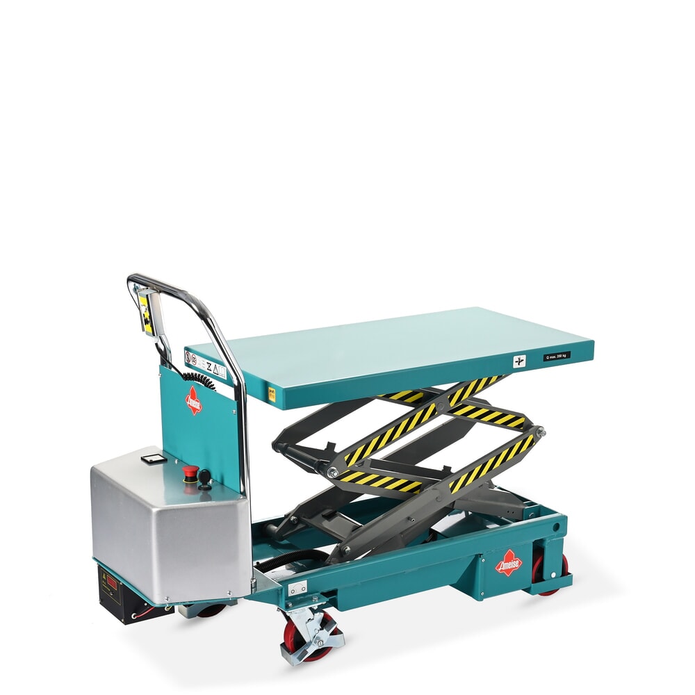 Produktabbildung Nr. 10: Scheren-Hubtischwagen Ameise® LTT 0.35 mit Doppel-Schere, elektrisch, Tragkraft 350 kg, Plattform à 910 x 500 mm