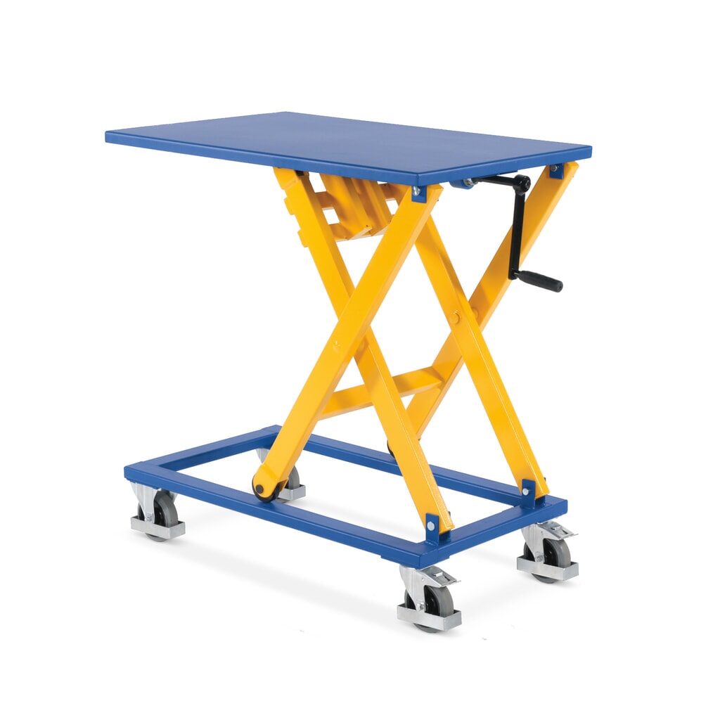 Produktabbildung: Scheren-Hubtischwagen mit Spindel, TK 300 kg, Plattform à 950 x 600 mm