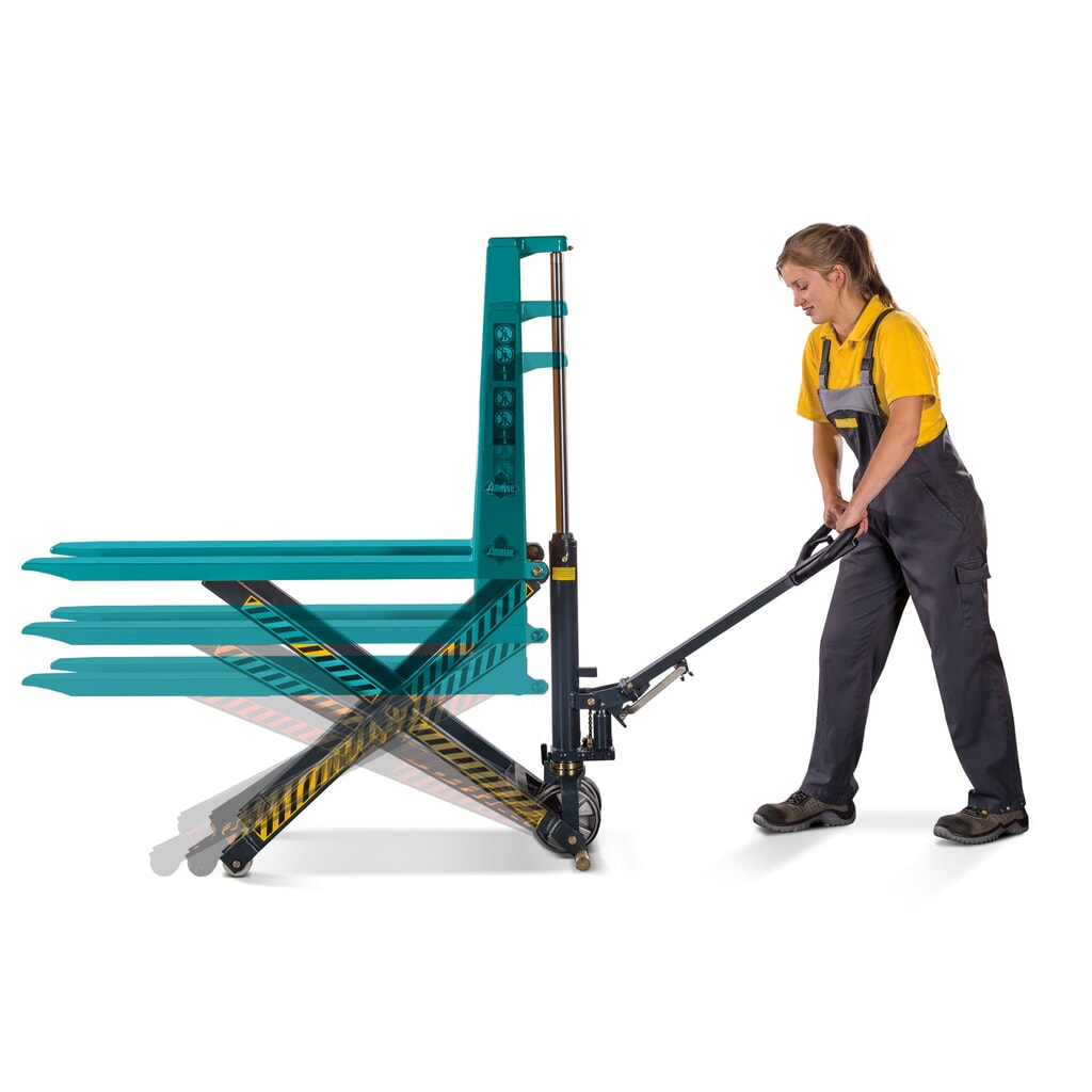 Produktabbildung Nr. 18: Scherenhubwagen Ameise® PTM 1.0 Scissor mit Schnellhub, Tragfähigkeit 1.000 kg, Gabellänge 1.150 mm