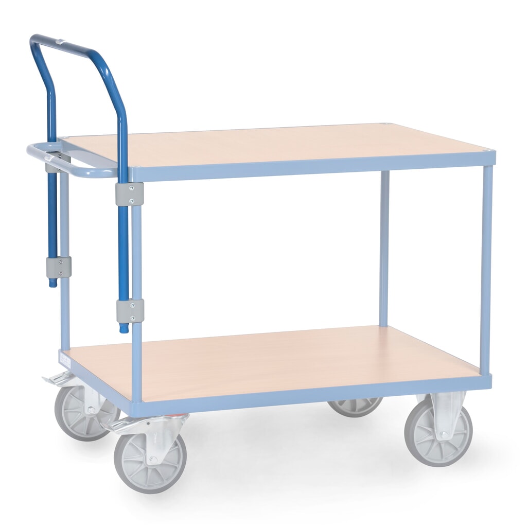 Schiebebügel für fetra® Tisch- und Montagewagen, höhenverstellbar, Breite 505 mm Produktabbildung: Schiebebügel für fetra® Tisch- und Montagewagen, höhenverstellbar, Breite 505 mm