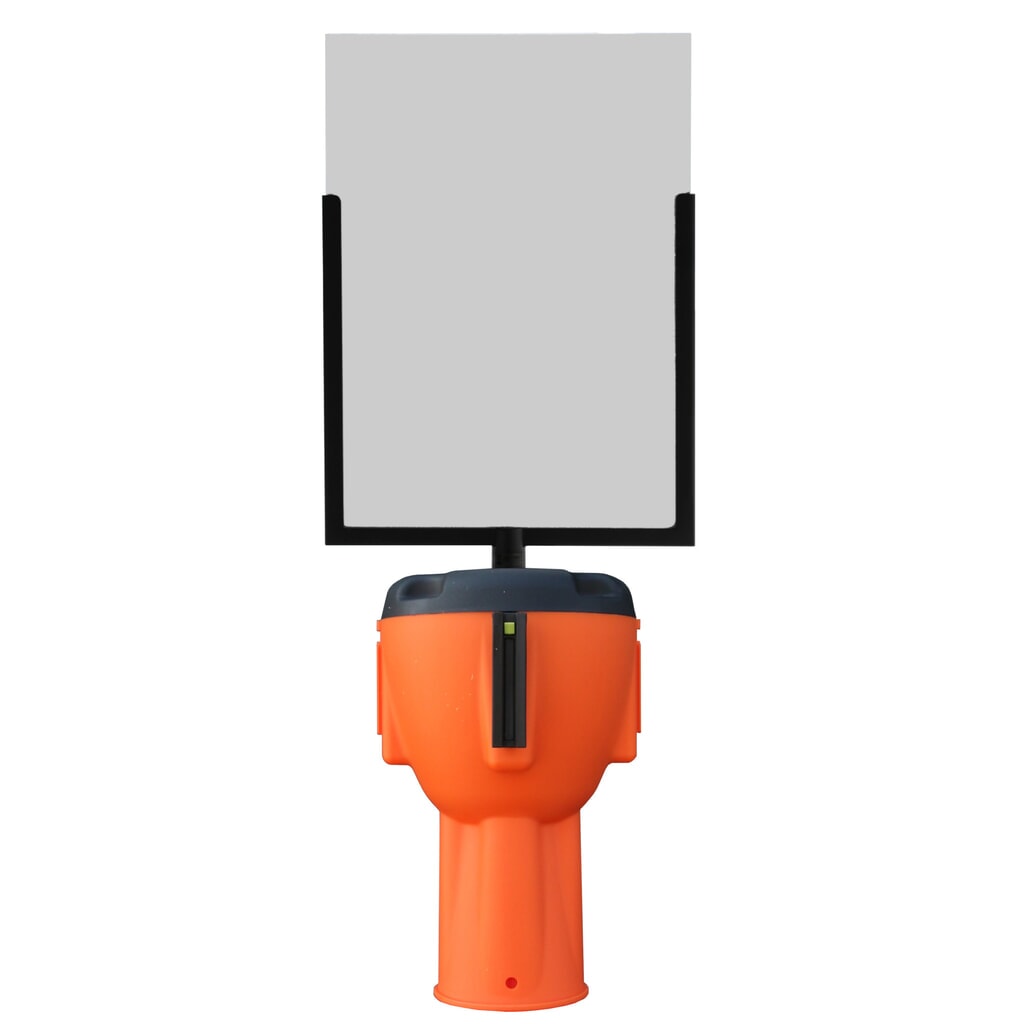 Schildtafel-Aufsatz SK 950 für RS-GUIDESYSTEMS® Leitkegel-Aufsatz SK 900, DIN A4 Hochformat Produktabbildung Nr. 2: Schildtafel-Aufsatz SK 950 für RS-GUIDESYSTEMS® Leitkegel-Aufsatz SK 900, DIN A4 Hochformat