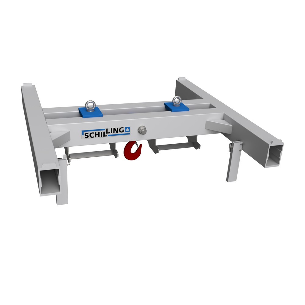 Produktabbildung: SCHILLING Alu-Lasttraverse für Big Bags, max. Gabelprofil 240 x 114 mm, TK 1.000 kg