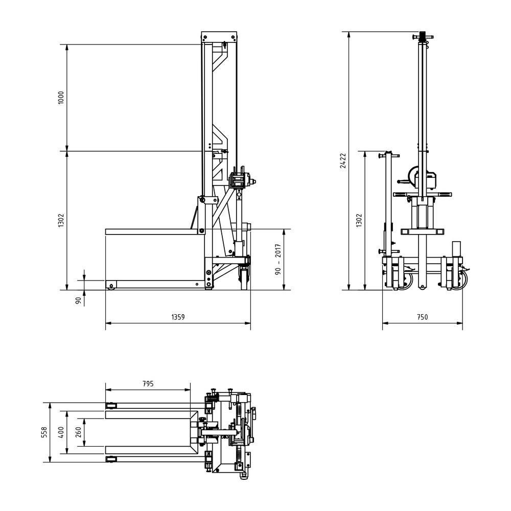 Produktabbildung Nr. 7: SCHILLING Alu-Multilift, TK 250 kg