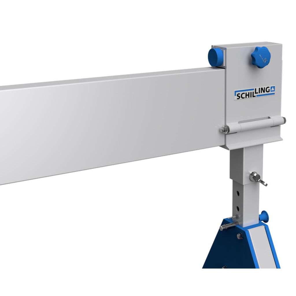 SCHILLING Alu-Portalkran mit teilbarem Doppelträger, Einhängepunkt 2245-3395 mm, Länge 4000 mm, TK 1500 kg Produktabbildung Nr. 7: SCHILLING Alu-Portalkran mit teilbarem Doppelträger, Einhängepunkt 2245-3395 mm, Länge 4000 mm, TK 1500 kg