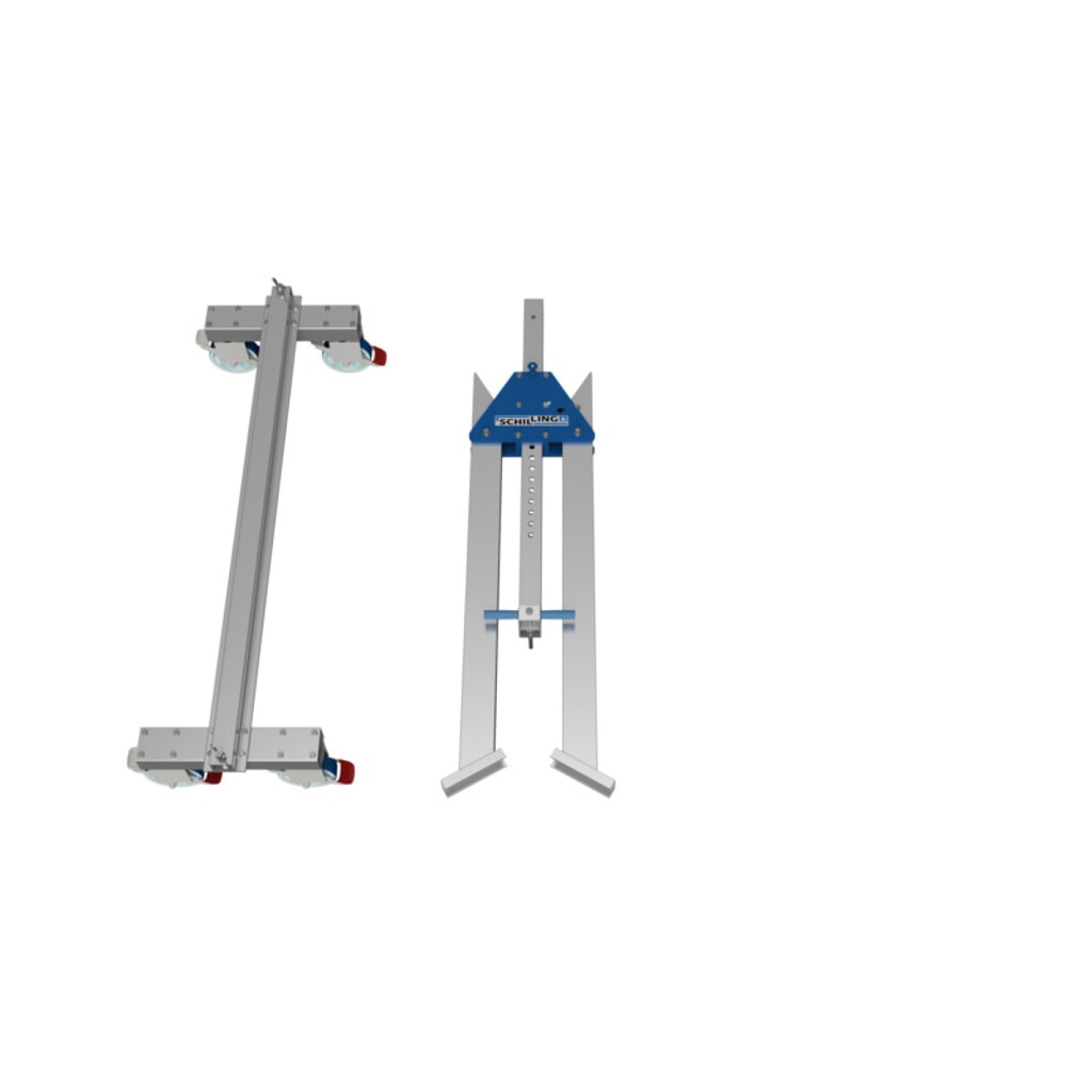 SCHILLING Alu-Portalkran mit teilbarem Doppelträger, Einhängepunkt 2245-3395 mm, Länge 4000 mm, TK 1500 kg Produktabbildung Nr. 5: SCHILLING Alu-Portalkran mit teilbarem Doppelträger, Einhängepunkt 2245-3395 mm, Länge 4000 mm, TK 1500 kg