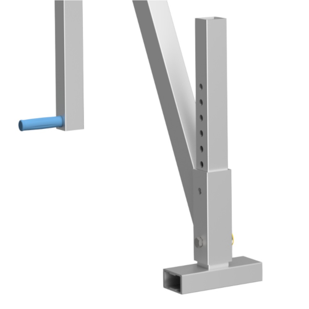 Produktabbildung Nr. 2: SCHILLING Alu-Portalkran mit teilbarem Träger, Einhängepunkt 1.259-2.359 mm, Länge 4.000 mm, TK 1.500 kg