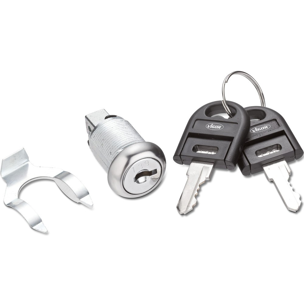 Produktabbildung: Schloss für VIGOR® Werkzeugwagen und Werkbänke, inkl. 2 Schlüssel
