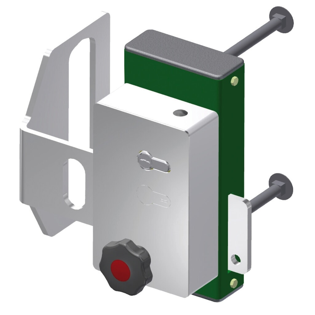Schlosskasten für Mannus Drehkreuz DK 13-33 mit Profilzylinder Produktabbildung Nr. 2: Schlosskasten für Mannus Drehkreuz DK 13-33 mit Profilzylinder