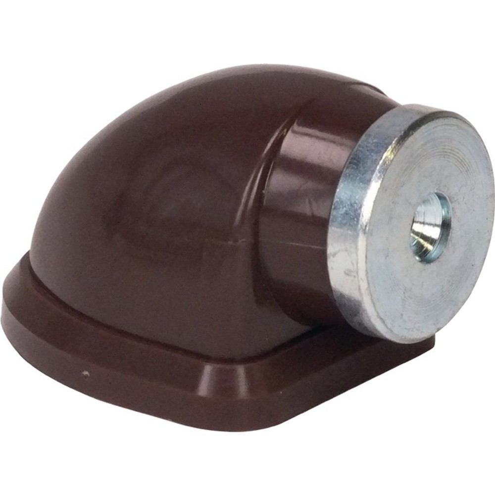 Produktabbildung: SCHNEGEL Magnettürfeststeller 011/572/1, Kunststoff braun, Höhe 38 mm, Dübelmontage