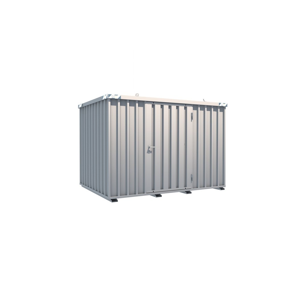 Produktabbildung: Schnellbaucontainer, HxBxT 2.100 x 2.100 x 3.100 mm, Tür längsseitig, 1-flügelig