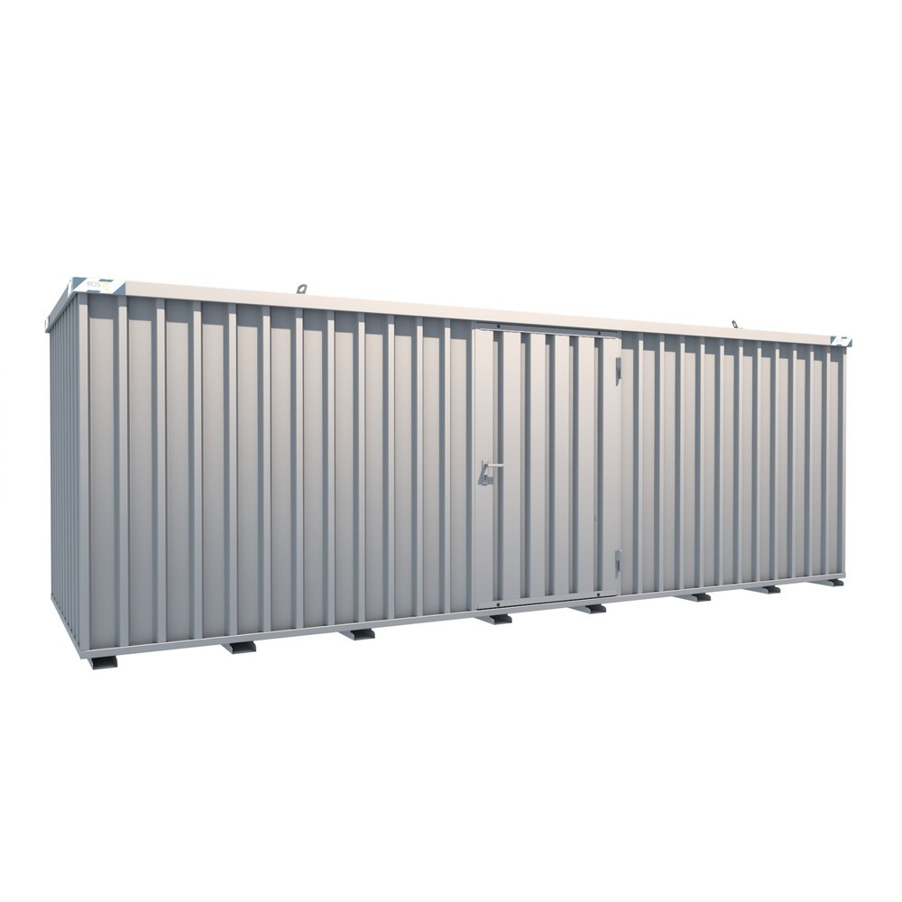 Produktabbildung: Schnellbaucontainer, HxBxT 2.100 x 2.100 x 6.100 mm, Tür längsseitig, 1-flügelig