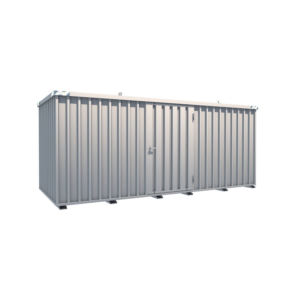 Produktabbildung: Schnellbaucontainer, HxBxT 2.100 x 2.100 x 5.100 mm, Tür längsseitig, 1-flügelig