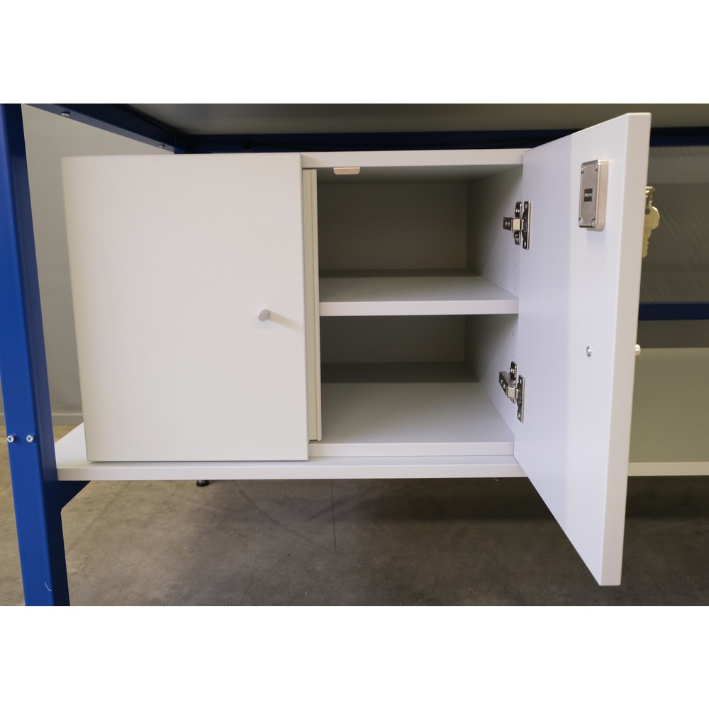 Produktabbildung: Schrank für Packplatz Classic und Multiplex, abschließbar, verstellbarer Zwischenboden