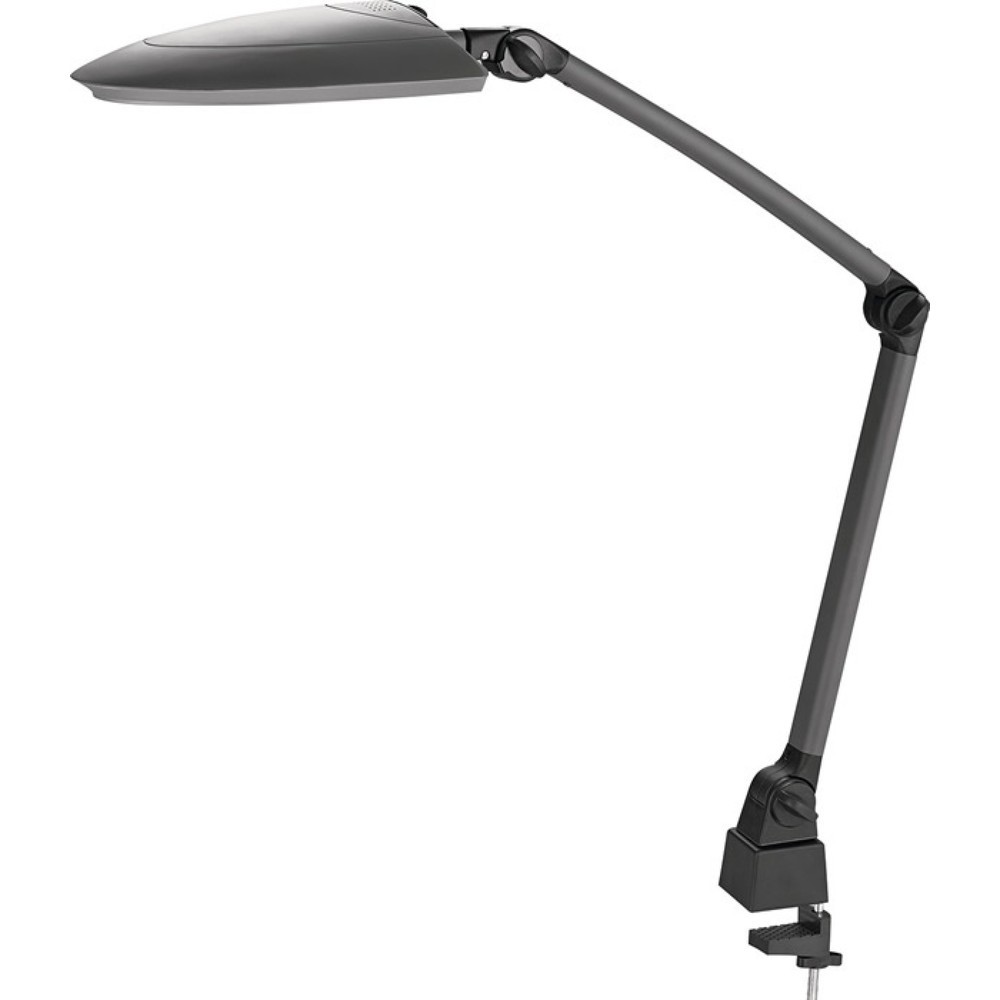 Produktabbildung Nr. 1: Schreibtischleuchte, Standfuß und Tischklemme, Kunststoff schwarz/anthrazit, mit LED