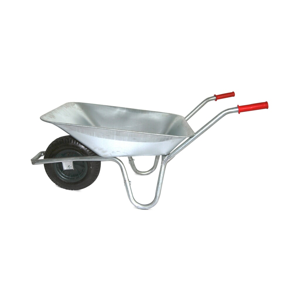 Schubkarre, TK 150 kg, 85 l, verzinkt Produktabbildung Nr. 1: Schubkarre, TK 150 kg, 85 l, verzinkt